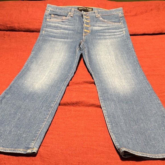 Veronica Beard High Rise Blue Jeans - Picture 4 of 9